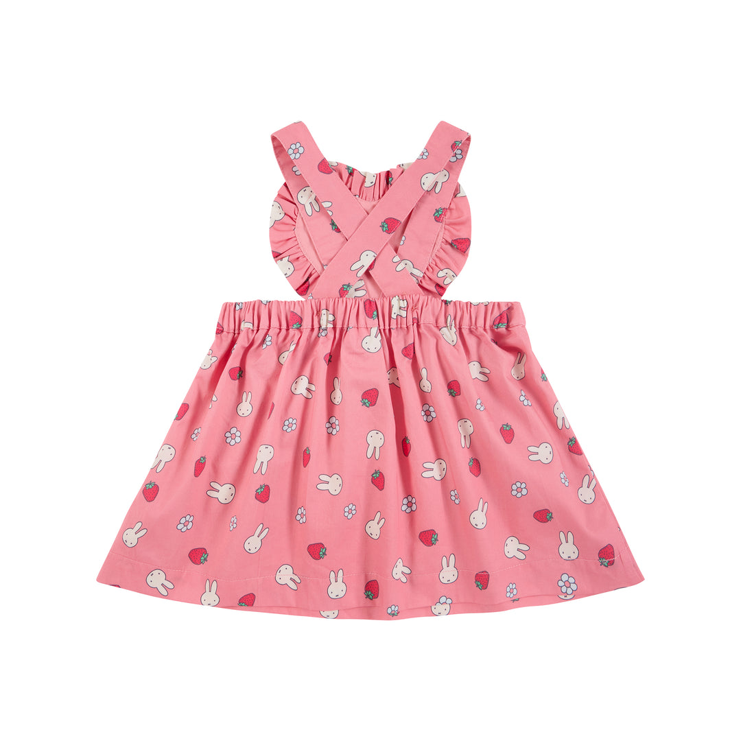 Miffy Heart Pinafore - Strawberry