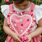 Miffy Heart Pinafore - Strawberry