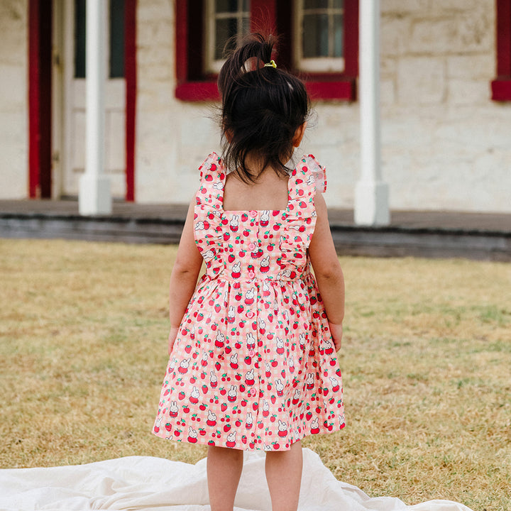 Miffy Smock Dress - Berry Check