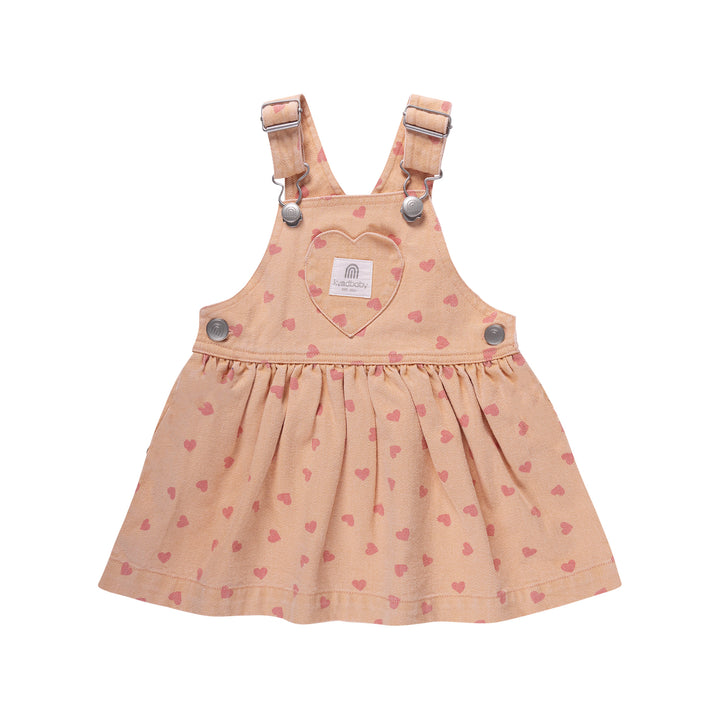 Denim Pinafore - Pink Denim
