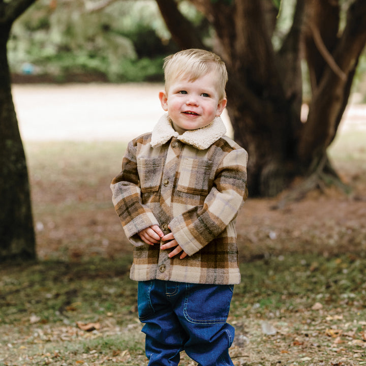 Gingham Shacket - Multi Check