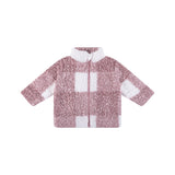 Sherpa Check Jacket - Dusty Lilac