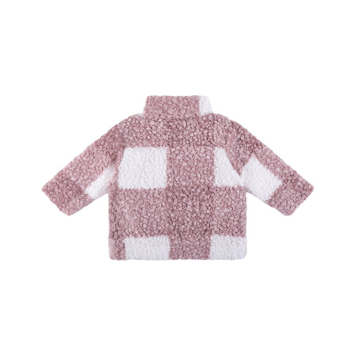Sherpa Check Jacket - Dusty Lilac