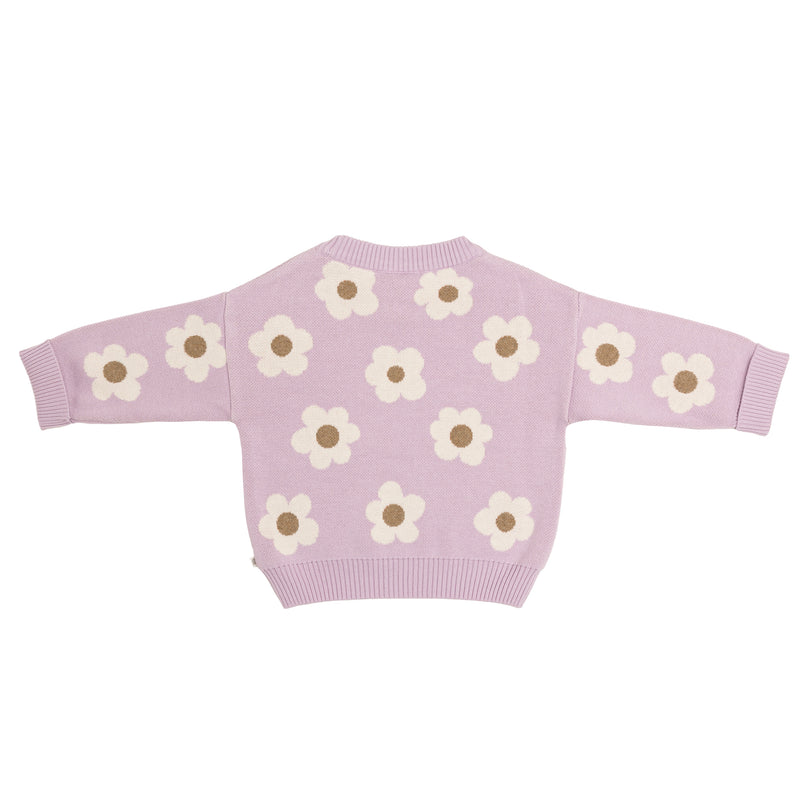 Jacquard Knit Jumper - Orchid Bloom