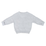 Rainbow Decorative Knit Jumper - Sky Blue Rainbow