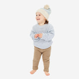 Rainbow Decorative Knit Jumper - Sky Blue Rainbow