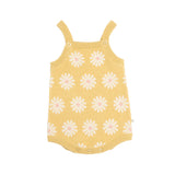 Jacquard Knit Summer Romper - Buttercup Daisy