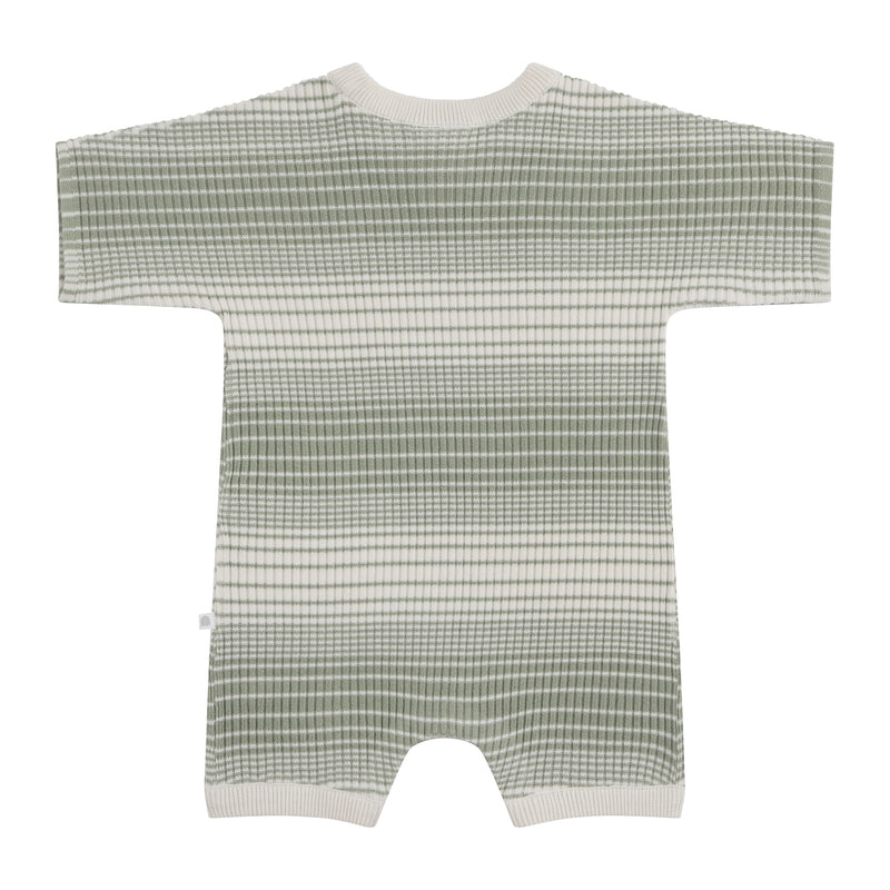 Slouchy Rib Knit Romper - Forest Sage