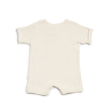 Slouchy Rib Knit Romper - Pristine