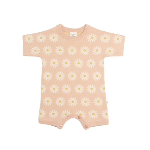 Slouchy Jacquard Knit Romper - Darling Daisy