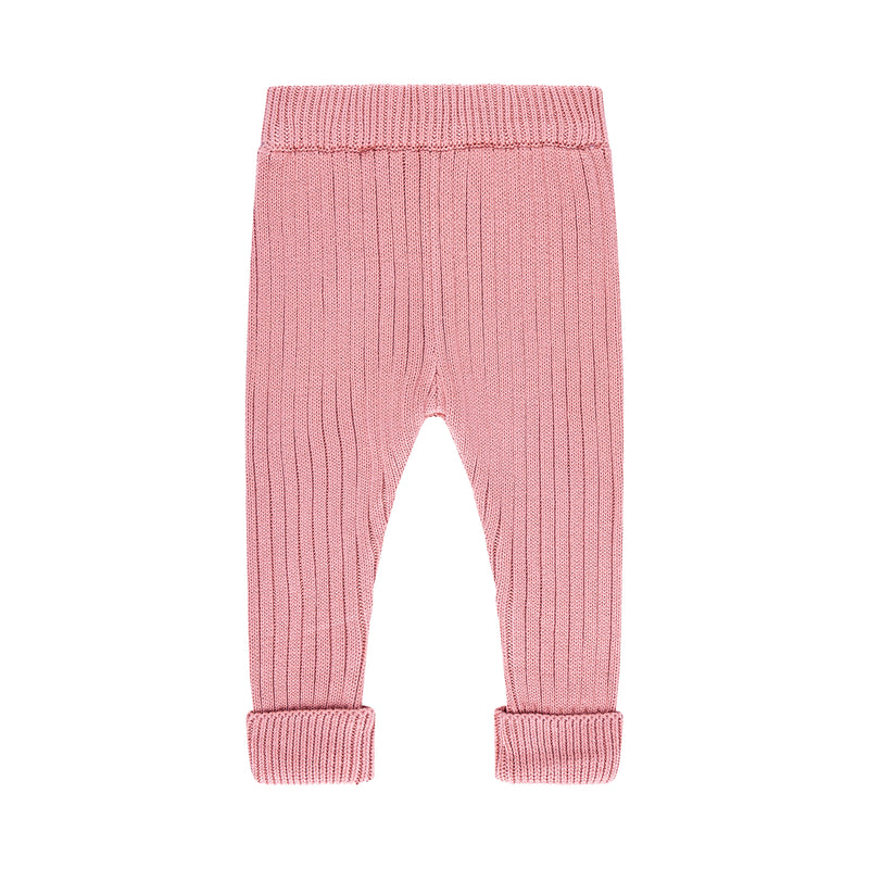 Chunky Rib Knit Pant - Cameo