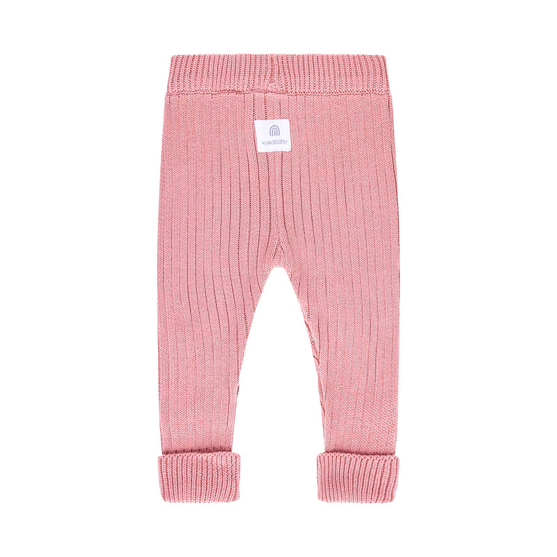 Chunky Rib Knit Pant - Cameo