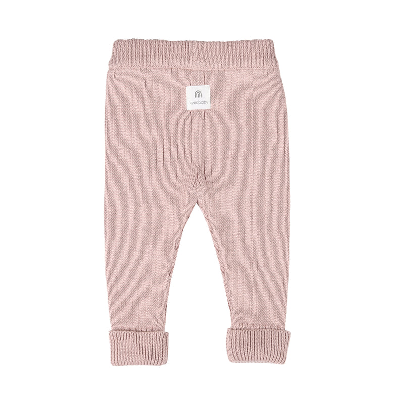 Chunky Rib Knit Pant - Dusty Lilac