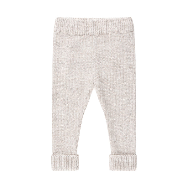 Chunky Rib Knit Pant - Oatmeal