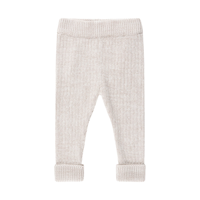 Chunky Rib Knit Pant - Oatmeal