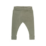 Organic Chunky Rib Knit Pant - Olive