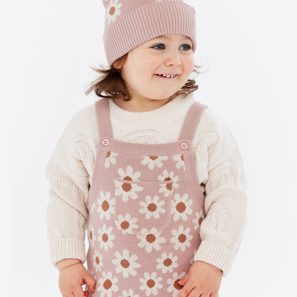 Jacquard Knit Overall - Paper Daisy
