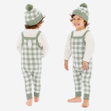 Jacquard Knit Overall - Sage Gingham