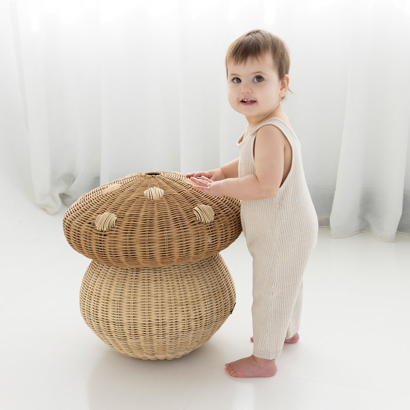 Slouchy Knit Overall - Sand