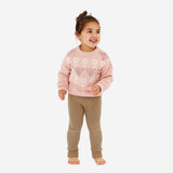 Pointelle Knit Jumper - Pink Clay