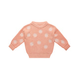 Embroidered Knit Jumper - Pearl