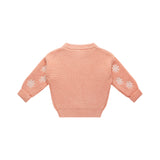 Embroidered Knit Jumper - Pearl
