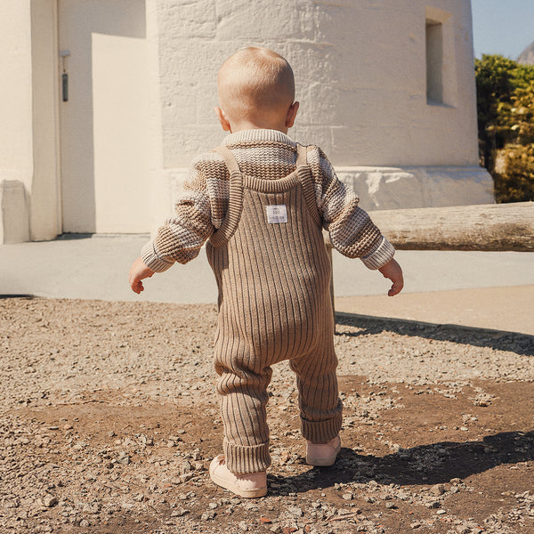 Knit Chunky Overall - Caramel