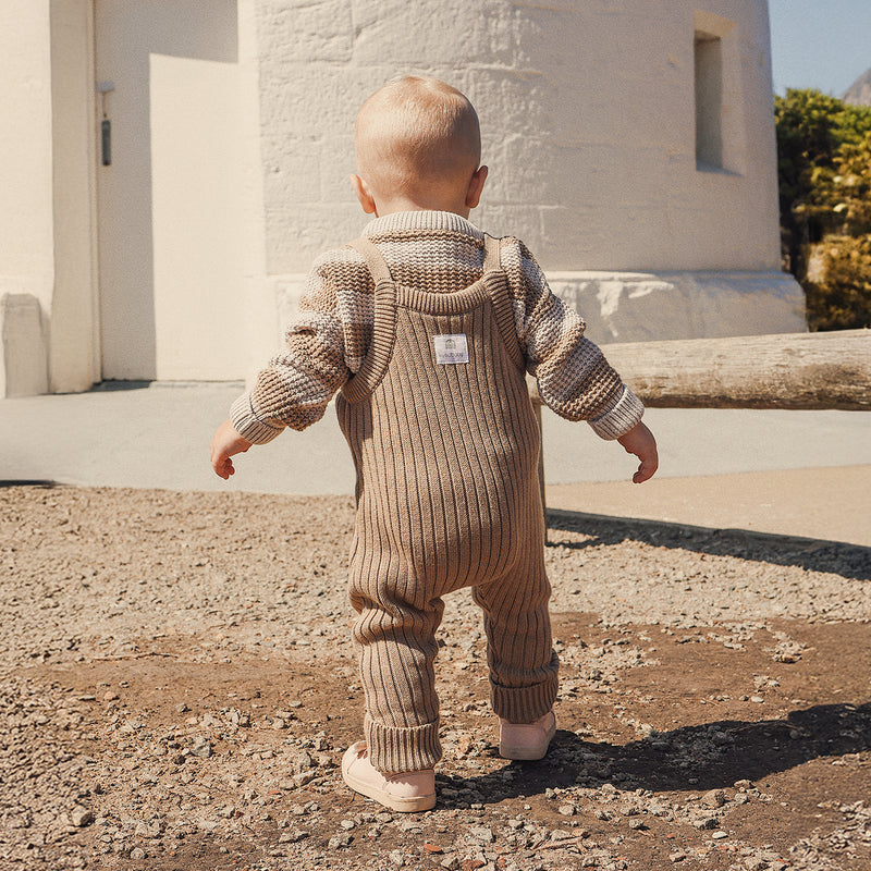 Knit Chunky Overall - Caramel
