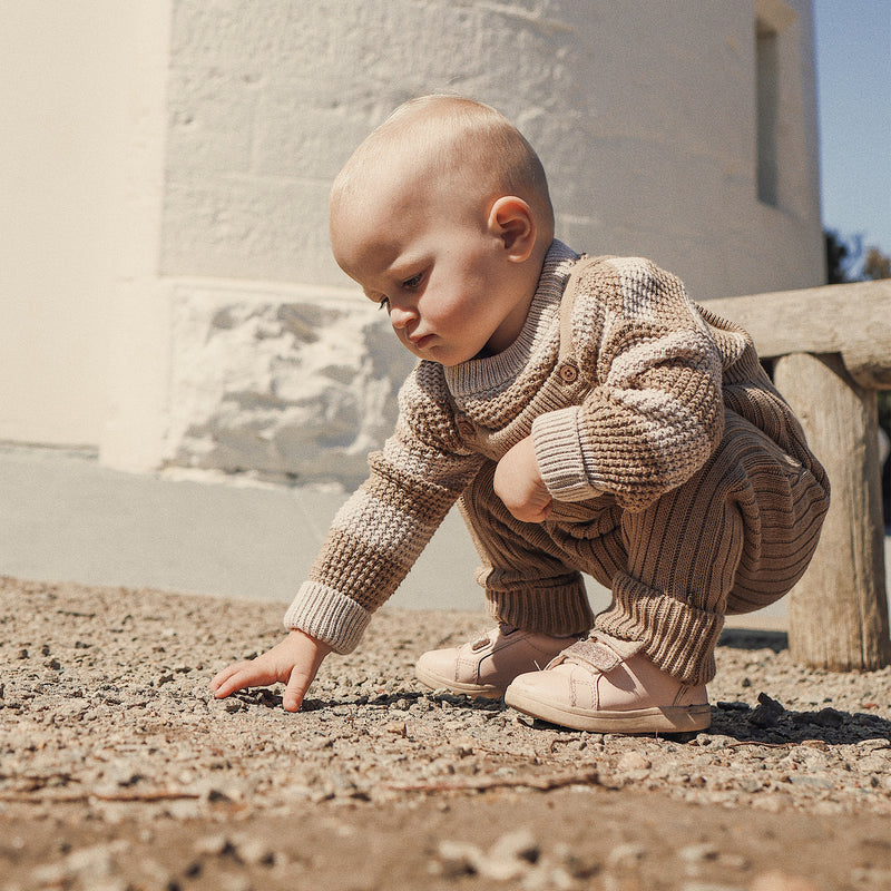 Knit Chunky Overall - Caramel