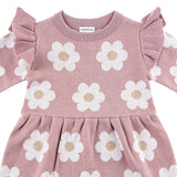 Jacquard Knit Dress - Wood Rose