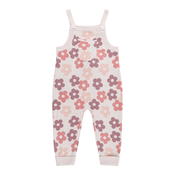 Jacquard Knit Overall - Blooming