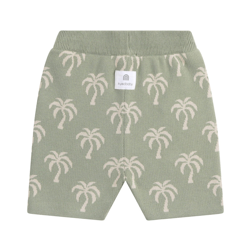 Jacquard Knit Bike Short - Sage