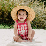 Miffy Knit Romper - Cherry