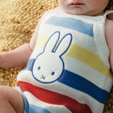 Miffy Knit Romper - Multi Stripe