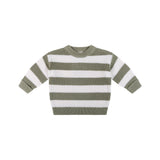 Knit Stripe Jumper - Olive Stripe