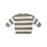Knit Stripe Jumper - Olive Stripe