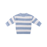Knit Stripe Jumper - Sky Blue Stripe
