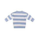 Knit Stripe Jumper - Sky Blue Stripe