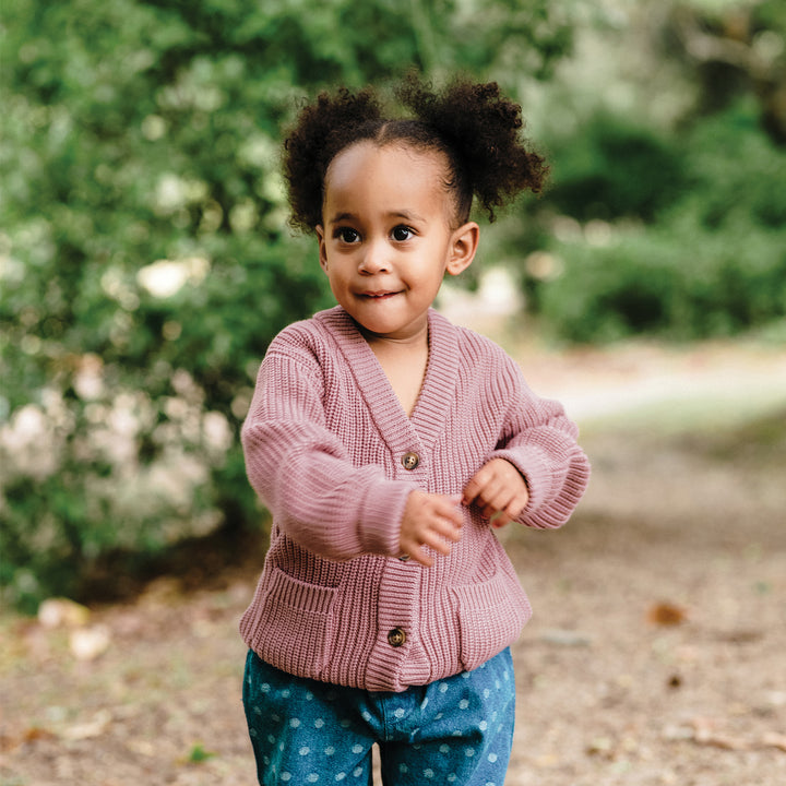 Knit Cardigan - Dusty Lilac