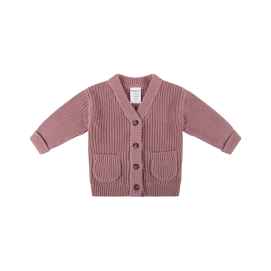 Knit Cardigan - Dusty Lilac