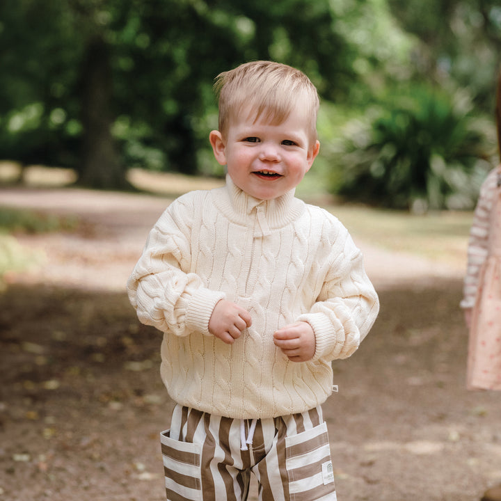 Knit Rib Jumper - Ivory