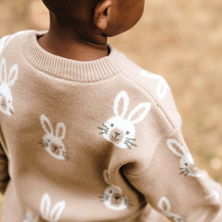 Knit Bunny Jumper - Oatmeal