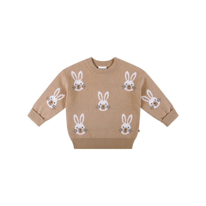 Knit Bunny Jumper - Oatmeal
