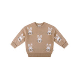 Knit Bunny Jumper - Oatmeal