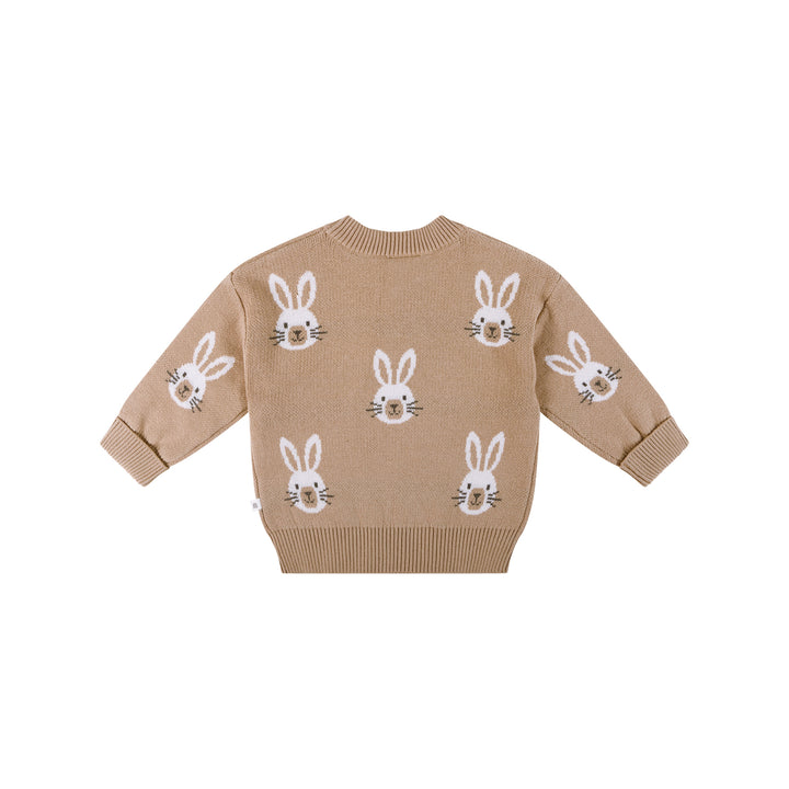 Knit Bunny Jumper - Oatmeal