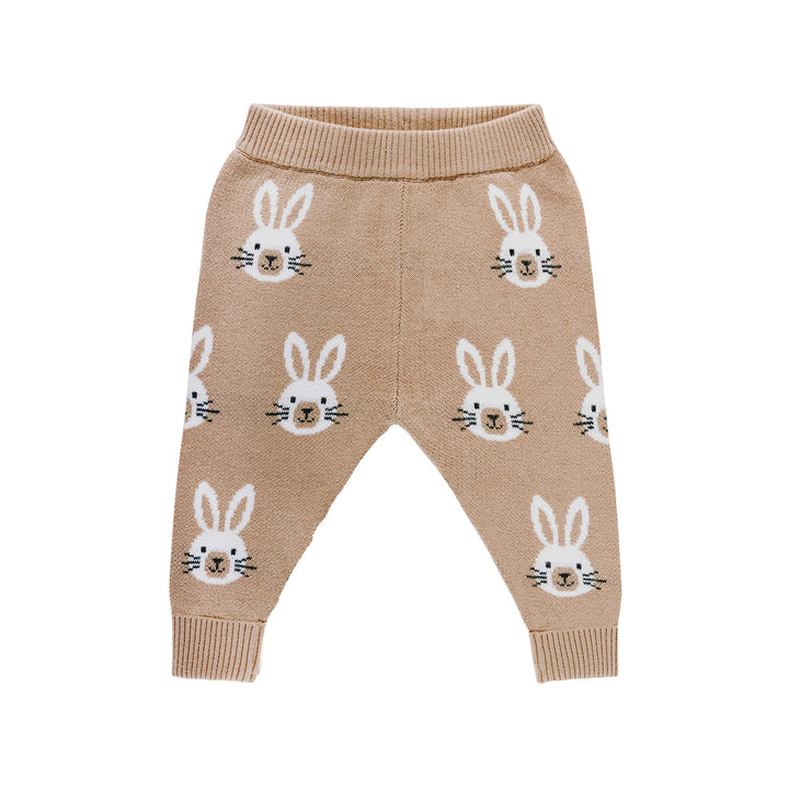 Knit Bunny Pant - Oatmeal