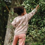 Knit Jumper - Grid Floral