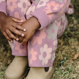 Knit Flare Pant - Bold Floral