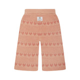 Knit Flare Pant - Pink Heart