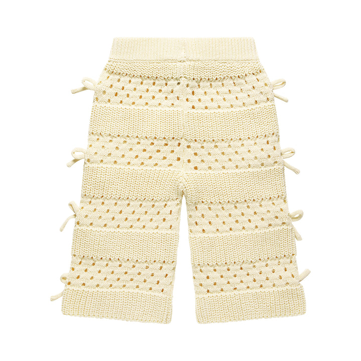 Knit Bow Pant - Ivory